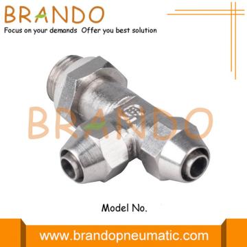 Male Run Tee Swivel Quick Twist Pneumatic Fitting