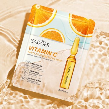 Korean Vitamin C Whitening Collagen Organic Facial Mask Sheet OEM