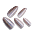 Long Coffin Formes paillettes Holographic Press sur les ongles