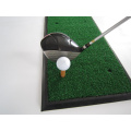 Estera de golf verde oscuro con base de goma