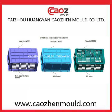 Three Version Plastic Injection Crate in One Mould