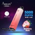 Vape dùng một lần có thể sạc lại 5000 puffs 5%