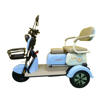 Eco-Friendly Electric Tricycle with Front Basket and Reliable Braking