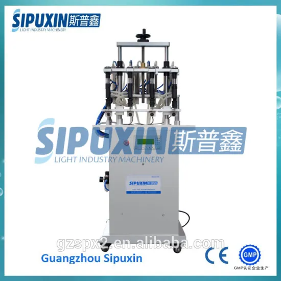Sipuxin_Semi auto 4 heads pneumatic perfume filling machine / perfume production line