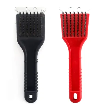 Professional PP Handle Stainless Steel BBQ Grill Cleaning Brush and Scraper for Outdoor Camping