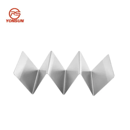 Wavy Shape 430 Stainless Steel Taco Stand Soporte De Taco Pancake Tray Serving Plates Kitchen Gadgets Taco Holder