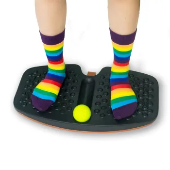Hot Sale Wooden Wobble Balance Board with Massage Ball for Standing Desk