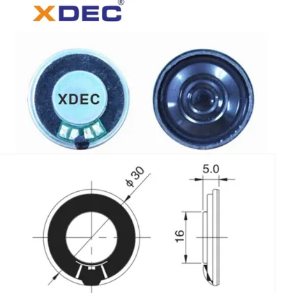 30mm 8 ohm 1W fingerprint attendance machine speaker