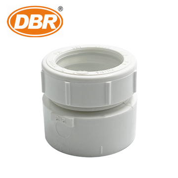 PVC -Trap -Adapter weiblich mit Plastikmutter und Waschmaschine