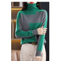 women's full wool top knitted pullover