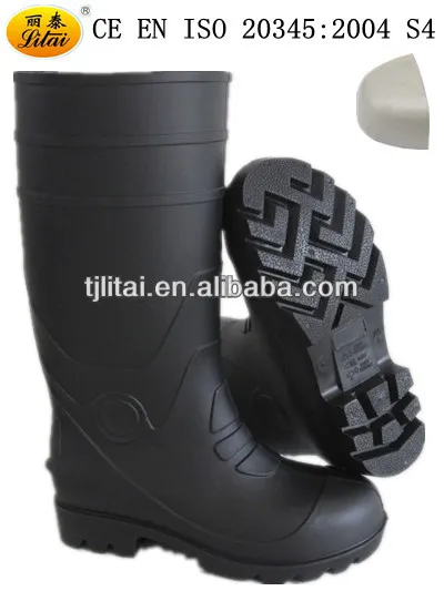 comfortable pvc safety boots CE standard safety shoes