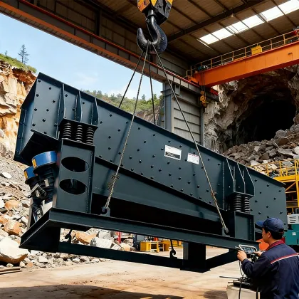 Large Scale Vibrating Feeder for Efficient Material Handling