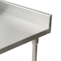 Two Layer Stainless Steel With Backplash Work Table