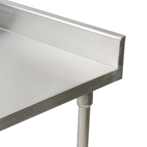 Stainless Steel Display Table Two Layer Stainless Steel With Backplash Work Table Supplier