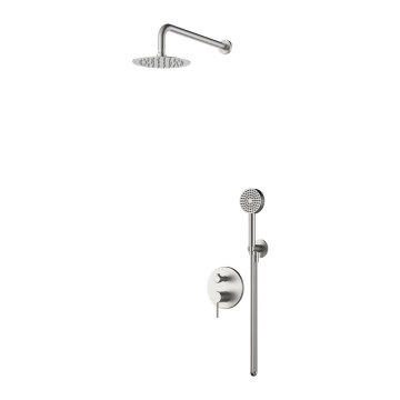 Système de douche encastré Fort en acier inoxydable