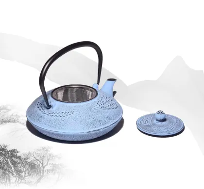 Japanese Cast Iron Teapot with Stainless Steel Kung Fu Infuser for Oolong Tea