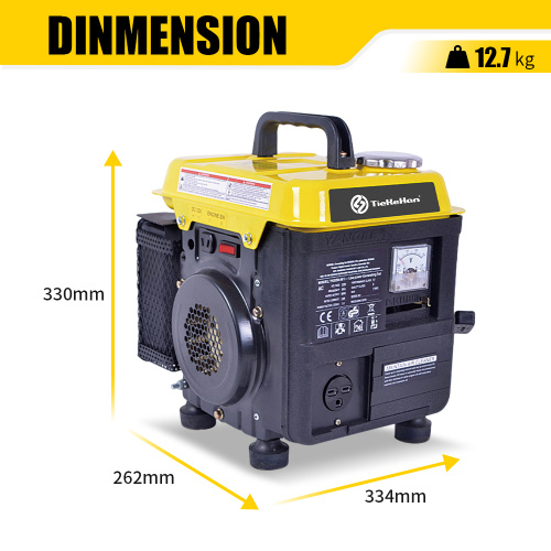 Generador inversor de gasolina portátil de 1000W para respaldo en el hogar