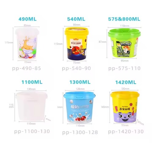 Plastic Butter With Handle Sealed Biscuit Bucket