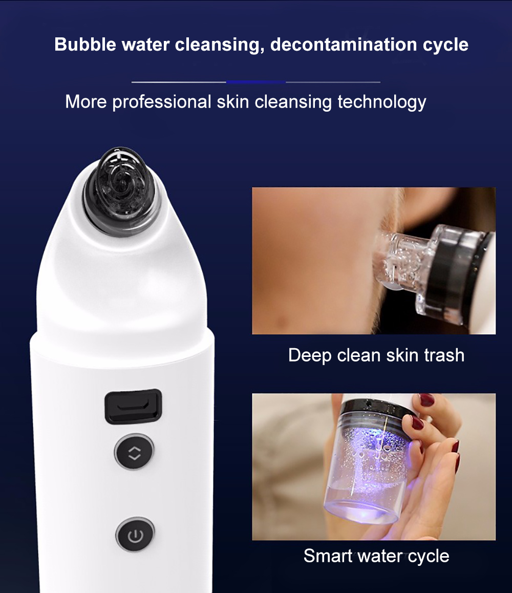 Electric Blackhead Remover Water Cycle Vacuum Acne Spots Pore Pimple