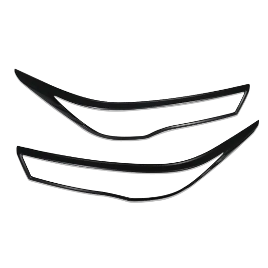 ABS Black Trims Headlight Cover Protector for Toyota Innova 2023 Car Accessories