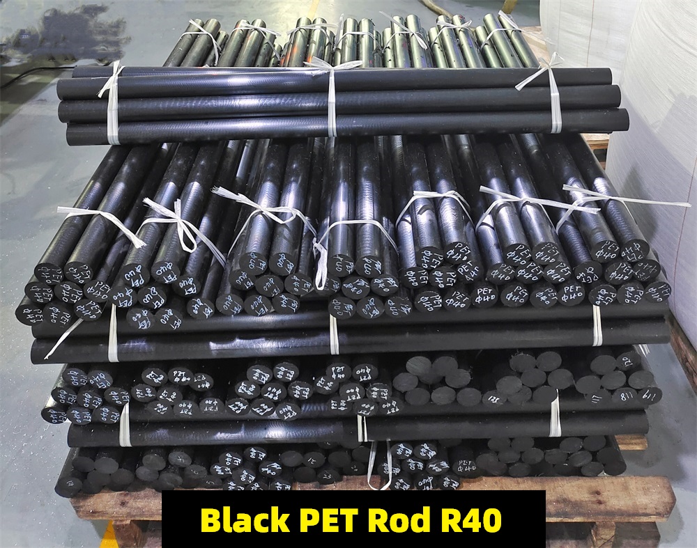 Black Pet Plastic Rod Wysokiej jakości pręt dostosowany