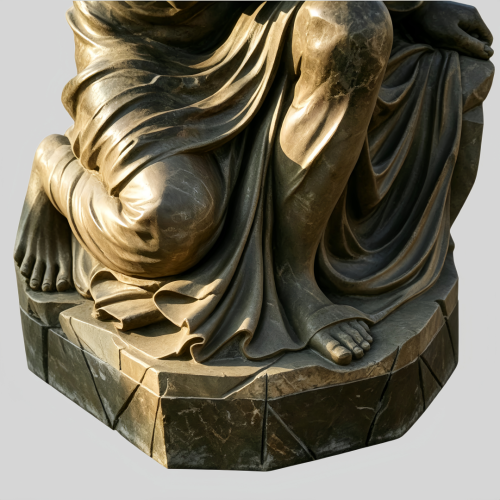 Stone Effect Classical Greek Thinker Home Decor