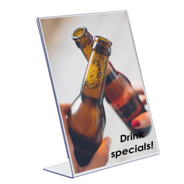 L HAPPORT DE SIGNER CARREAU Clean A4 A5 A6 - Stand d'affichage de table pour les menus et les affiches