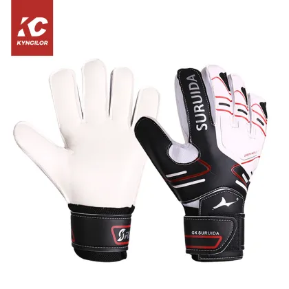 Custom Adult Shockproof Latex Soccer Goalkeeper Gloves