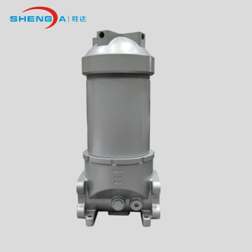 inline oil tank top low pressure filter assembly