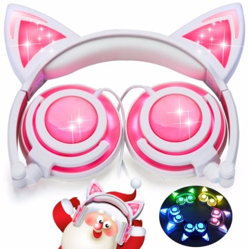 Wholesale Most Popular Glowing Cat Ear Headphones