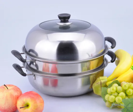 Stainless Steel Double Deck Steamer Pot