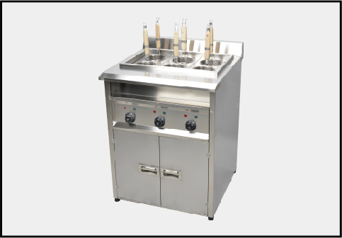 Six grid noodle cooker for breakfast shop