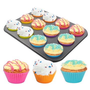 Eco-friendly Silicone Cupcake Mold Muffin Cup Pan