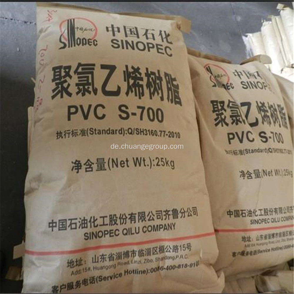 Sinopec PVC-Harz S700 auf Ethylenbasis