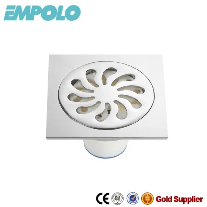 Square anti-odor floor drain,brass floor drain FD78806A