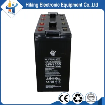 CE MSDS approved maintenance free deep cycle solar battery 2v1000ah