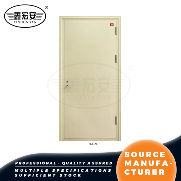 Porta tagliafuoco in acciaio massiccio beige