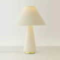 Dramatic Full Fabric Martha Cone Lamp Cream