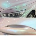 chameleon shining fantasy white car wrap vinyl