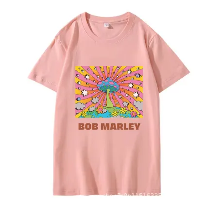 New Bob Marley Short Sleeves T-Shirts for Men and Women