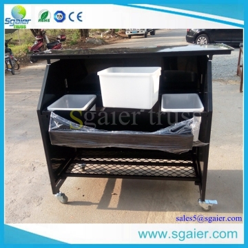 black portable bar counter/folding portable bar/mobile bar