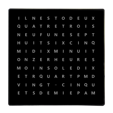 CHEETIE CP37S Decorative Silent Customized LED Word Clock