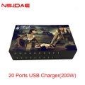 20 portas carregador multitort USB 200w Power