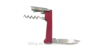 stainless steel wine corkscrew with the ABS handle