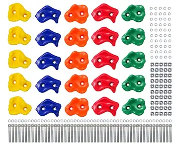 Anti-Skid Climbing Stones Rock Grips for Child Swing Set with Mounting Hardware