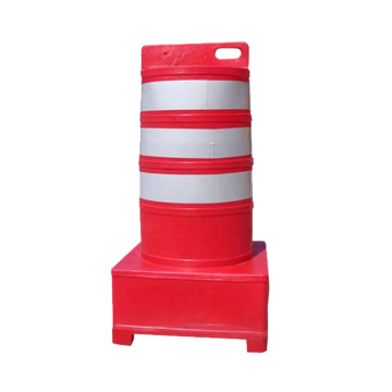 Stackable Orange Plastic PE Water Filled Road Barrel Traffic Drum - 1.1M