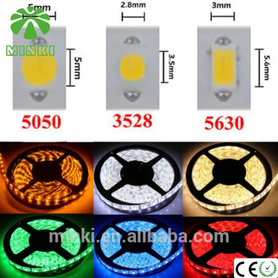 RGB 5M 3528 5050 5630 LED Strip Light 300leds + 24key Remote Controller + 110V Power Supply