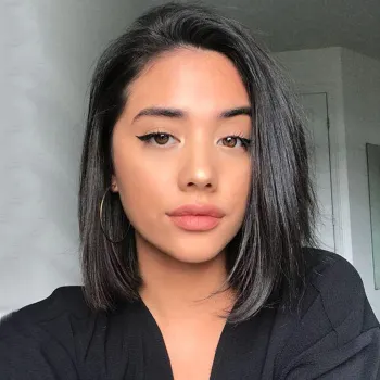 Straight Frontal Bob Wig ,Cabelo Humano Brazilian Hair In China Lace  Bob Wig Human hair Front Lace Wig