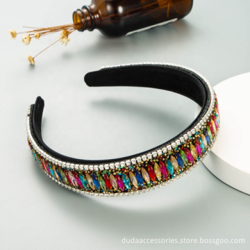 fashionable hot sale rhinestone colorful bling hairbands