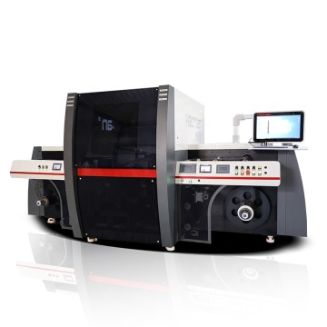 Haotian Digital Label Synergistic Machine: Bronze + Varnish Two-Color Printing Machine